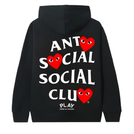 ASSC X COMME Des GARCONS Hoodie Black