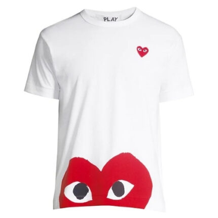 CDG Play Bottom Heart T-Shirt