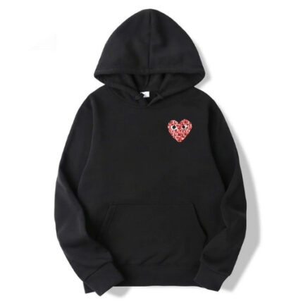 CDG Play Camo Small Heart Hoodie