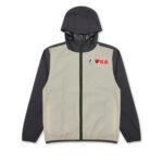 CDG Play K-Way Zip Jacket Beige/Black