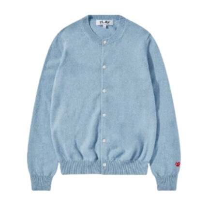 CDG Women Lambswool Cardigan – Blue