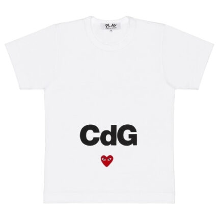 Comme Des Garcons CDG Play Mini Heart White T-Shirt