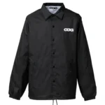 Comme Des Garcons CDG Printed Nylon Coach Jacket Black