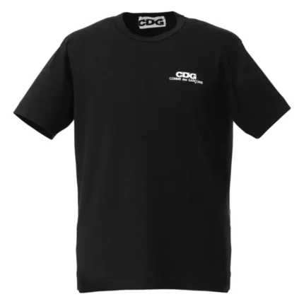 Comme Des Garcons Front Logo Black T-Shirt