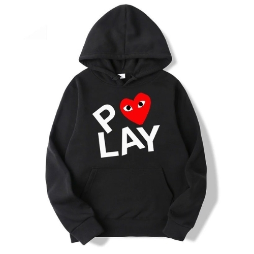 Comme Des Garcons Play Heart Hoodie – Black