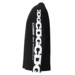 Comme Des Garcons Sleeve Logo Black Long Sleeve Shirt