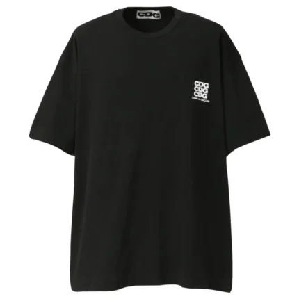 Comme Des Garcons Stacked Logo Black T-Shirt