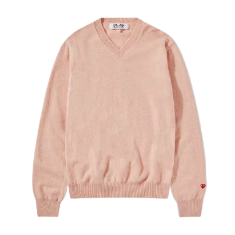 Comme Des Garcons V-Neck Lambswool Sweater Unisex Comme Des Garcons V-Neck Lambswool Sweater Unisex