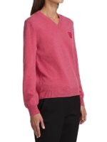 Comme des Garçons PLAY Double Heart V-Neck Pink Pullover