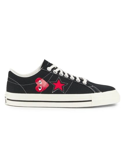 CDG Converse One Star Low Top Black