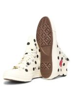 Converse Red Heart Polka Dot Sneakers 70 High White