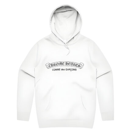 Comme des Garçons x Chrome Hearts Hoodie White