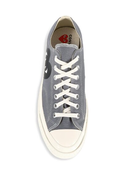 CONVERSE BLACK HEART GREY LOW TOP
