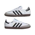 Women CDG x Adidas Samba Golf Shoes White/Black